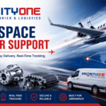 Priority One Courier & Logistics providing aerospace courier services, same-day critical aircraft parts delivery, and real-time tracking across Southern California.